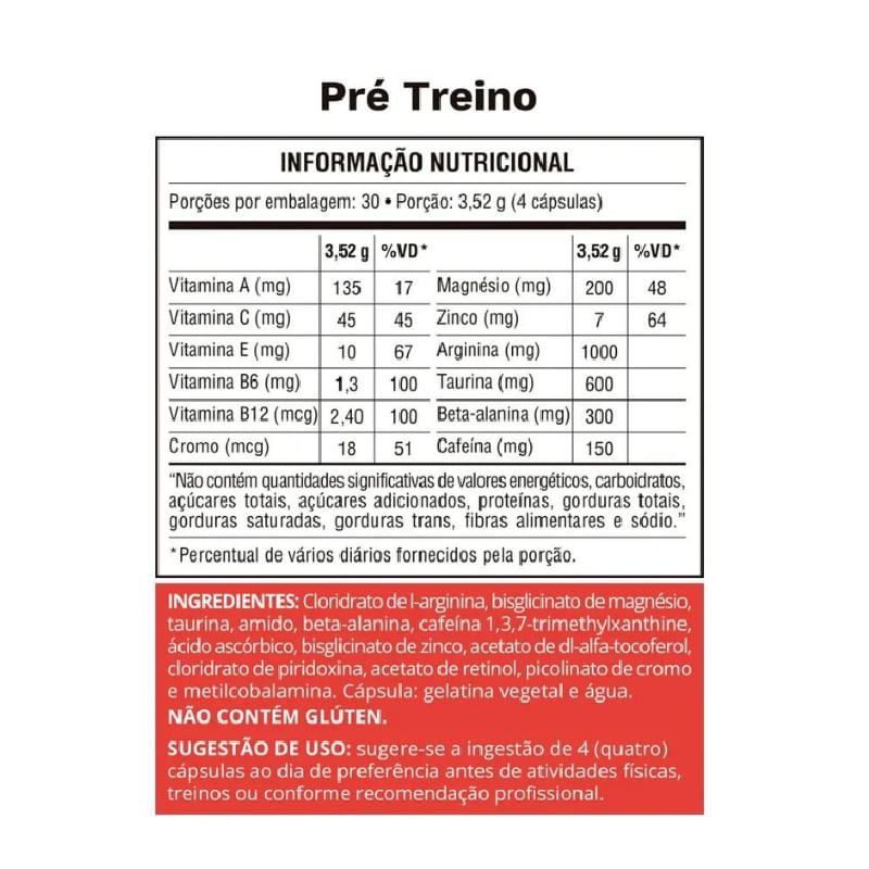 Informações nutricionais