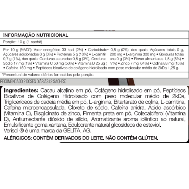 Informações nutricionais