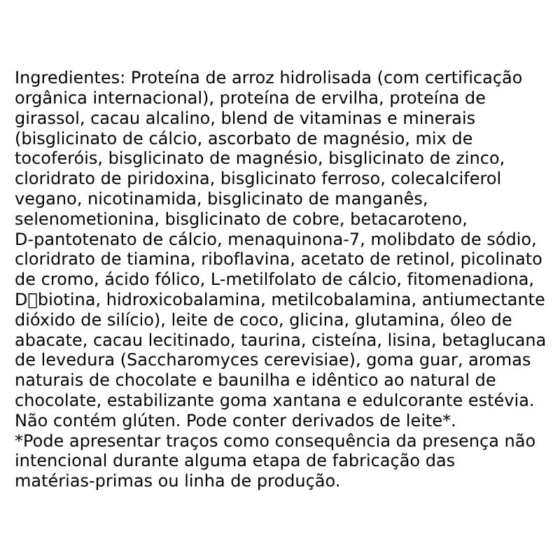 Informações nutricionais