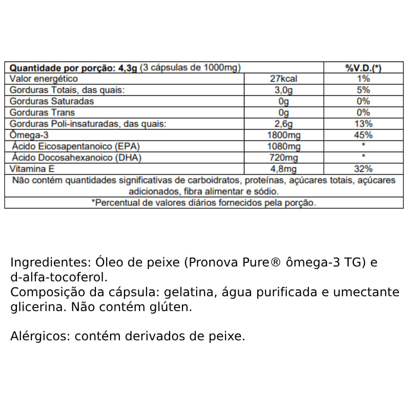 Informações nutricionais