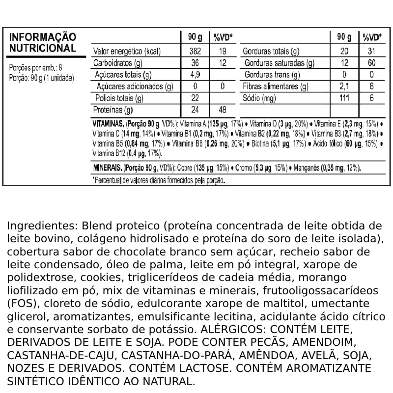 Informações nutricionais