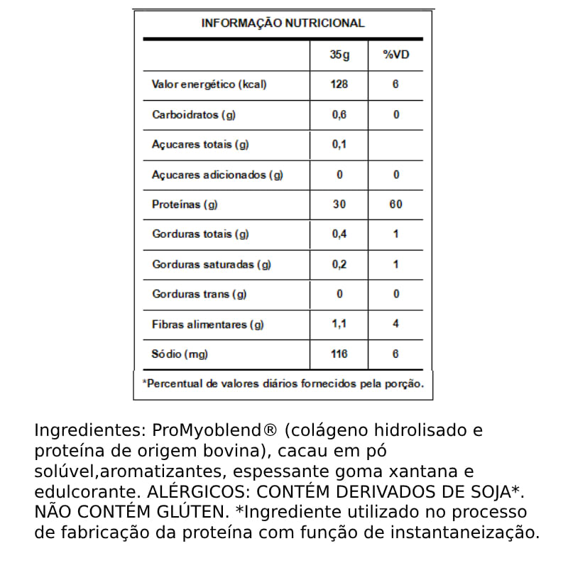 Informações nutricionais