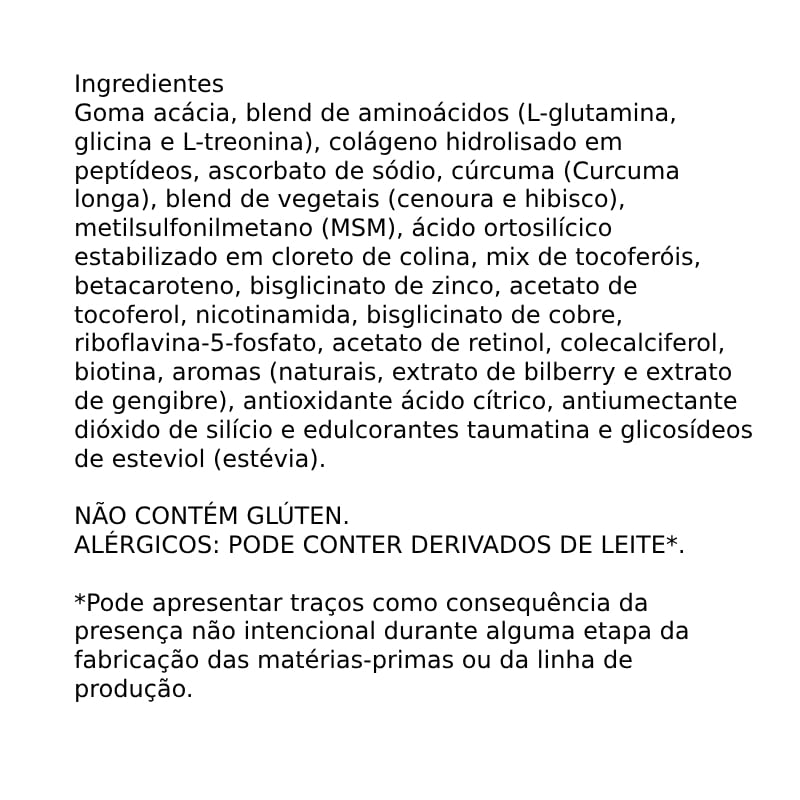 Informações nutricionais