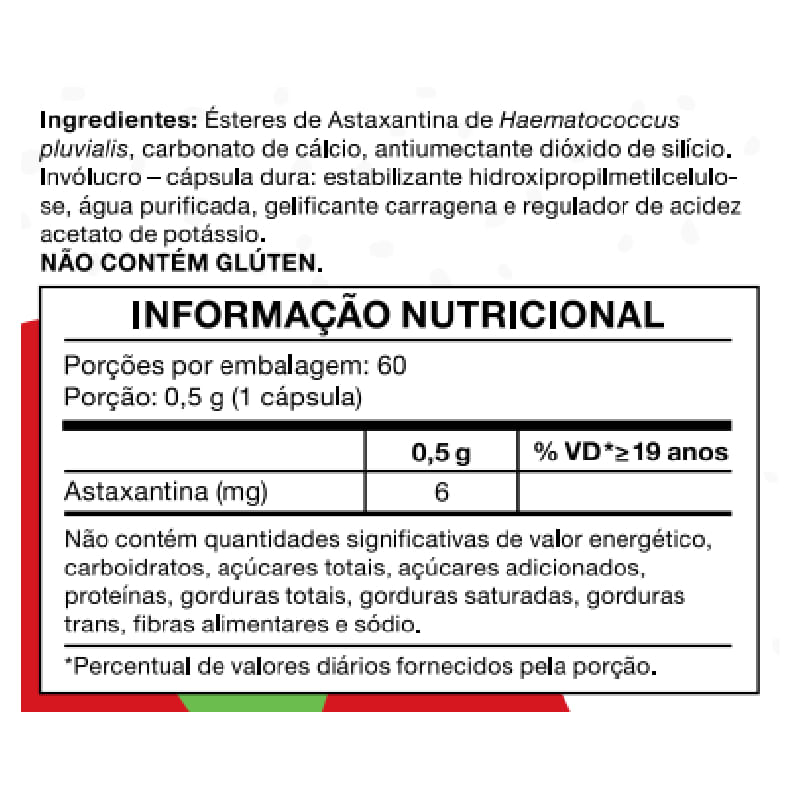 Informações nutricionais