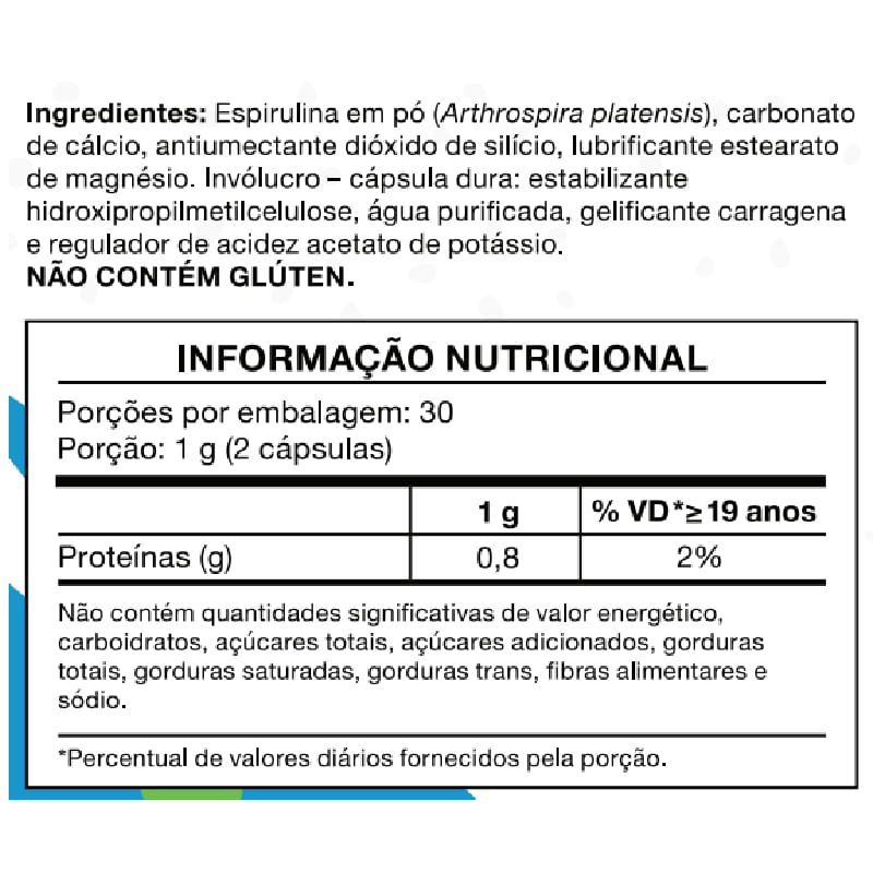 Informações nutricionais