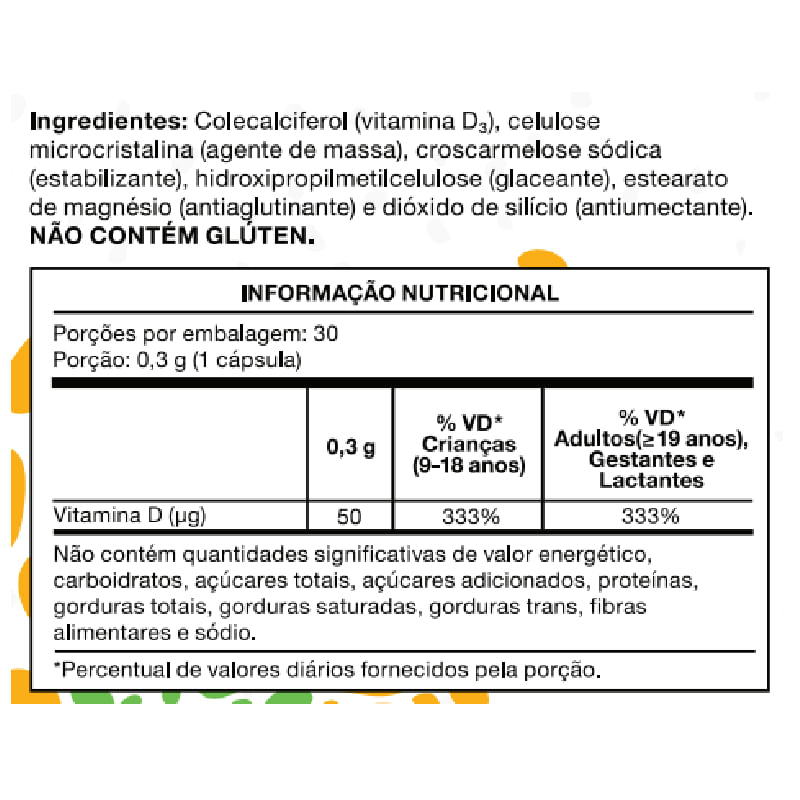 Informações nutricionais