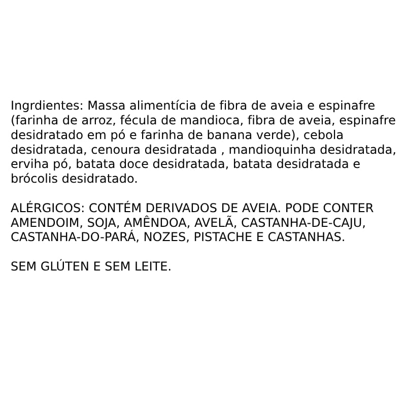 Informações nutricionais