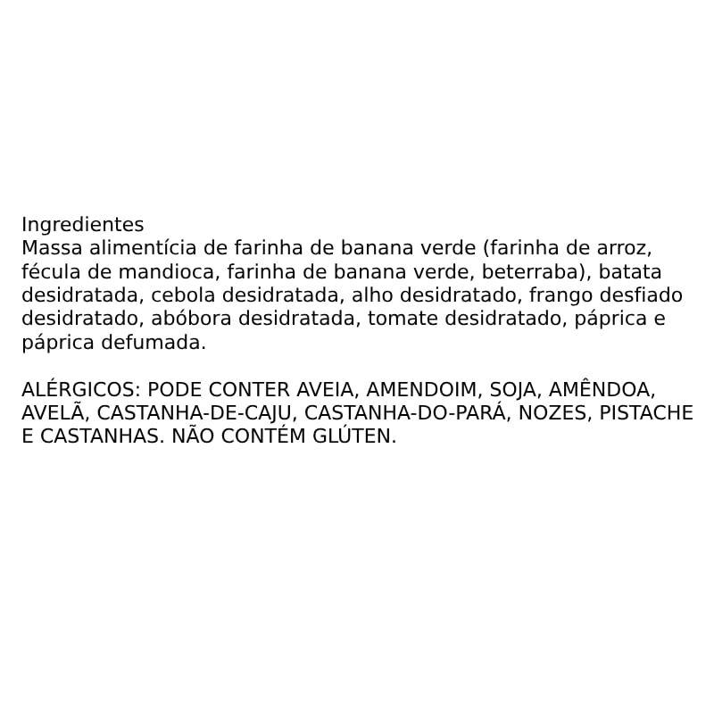 Informações nutricionais