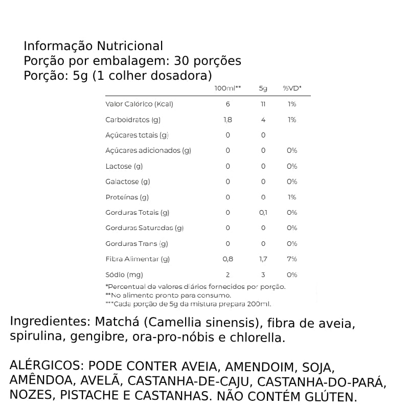 Informações nutricionais