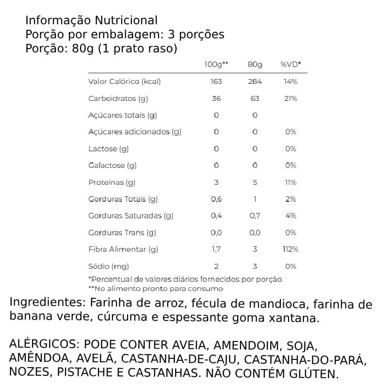 Informações nutricionais