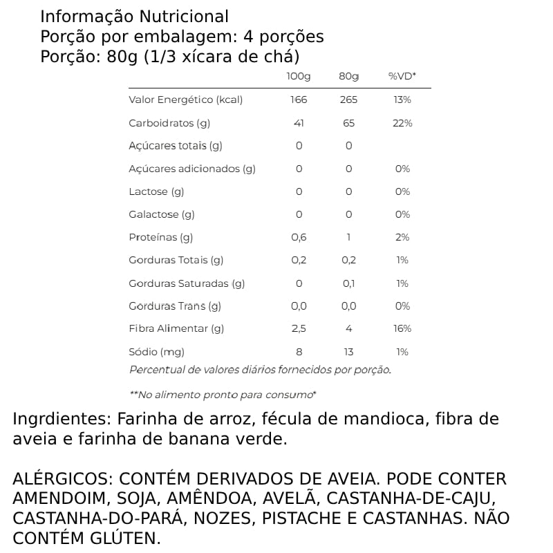 Informações nutricionais