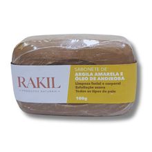 Sabonete Argila Amarela Óleo De Andiroba Rakil 100g