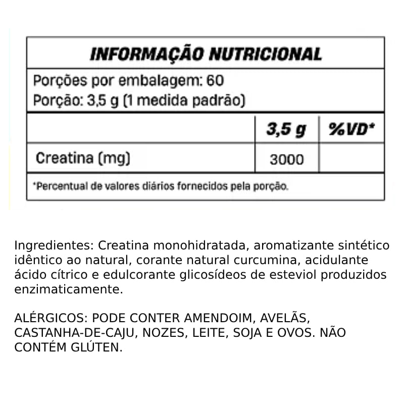 Informações nutricionais