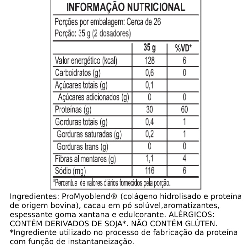 Informações nutricionais