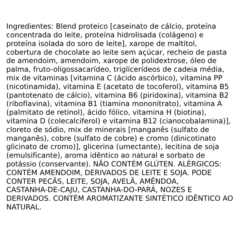 Informações nutricionais