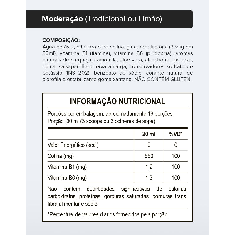 Informações nutricionais