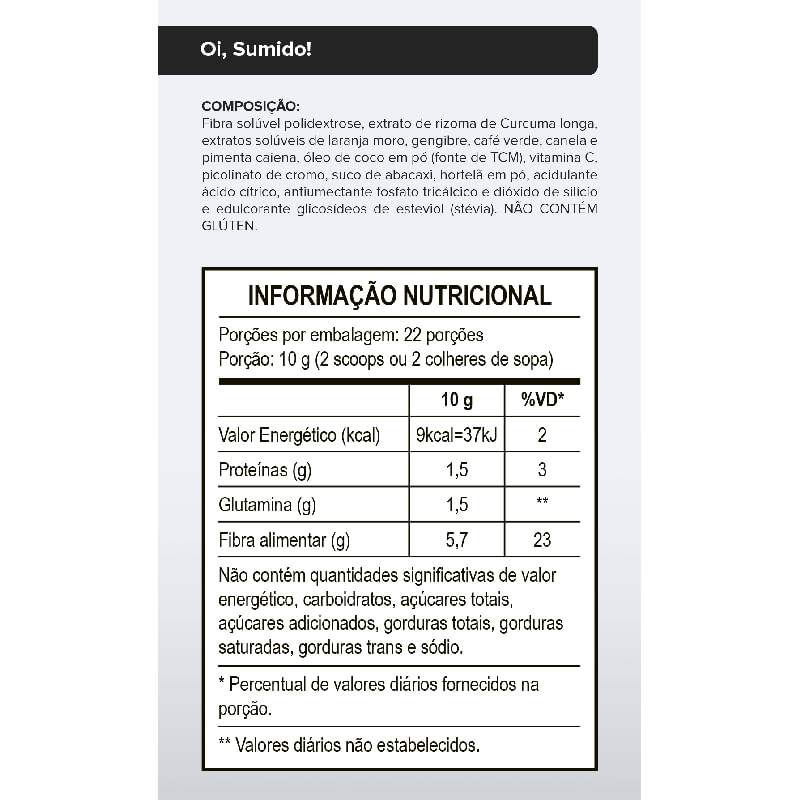 Informações nutricionais