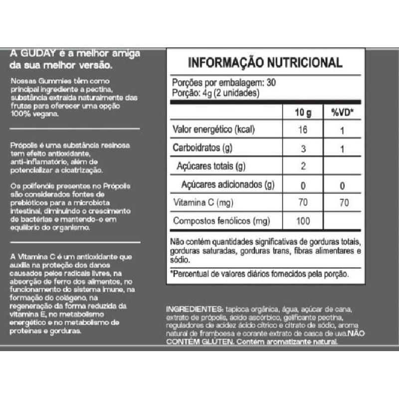 Informações nutricionais