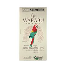 Chocolate Amargo Cacau De Origem Vitória Do Xingu 82% Cacau Warabu 25g