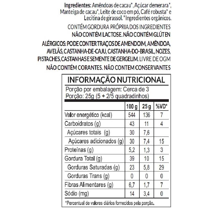 Informações nutricionais