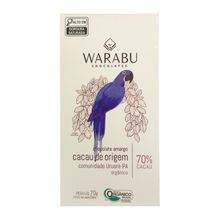 Chocolate Amargo Cacau De Origem Comunidade Uruará 70% Cacau Warabu 70g