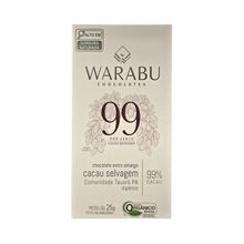 Chocolate Extra Amargo Cacau Selvagem Comunidade Tauaré 99% Cacau Warabu 25g