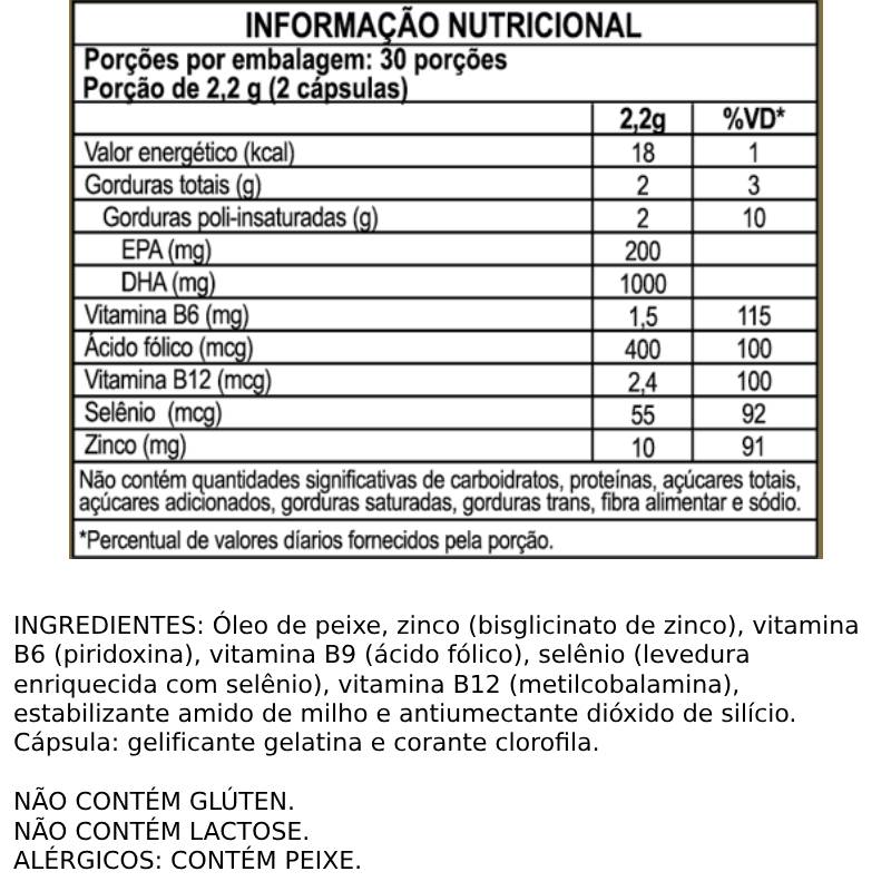 Informações nutricionais