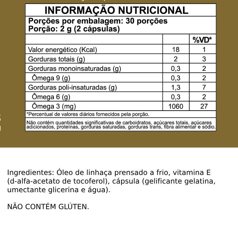 Informações nutricionais