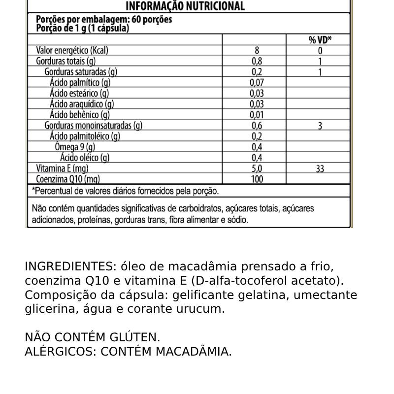 Informações nutricionais