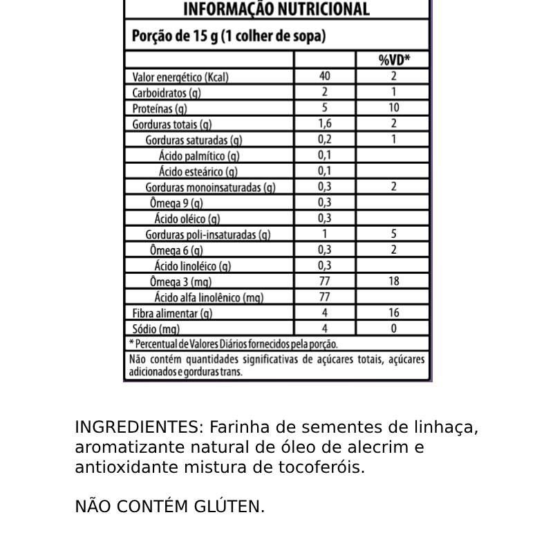 Informações nutricionais