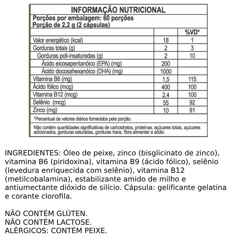 Informações nutricionais