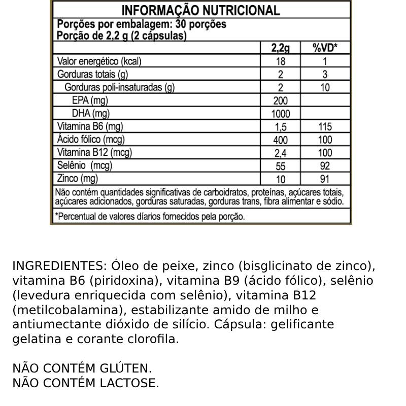 Informações nutricionais