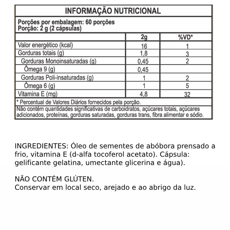 Informações nutricionais