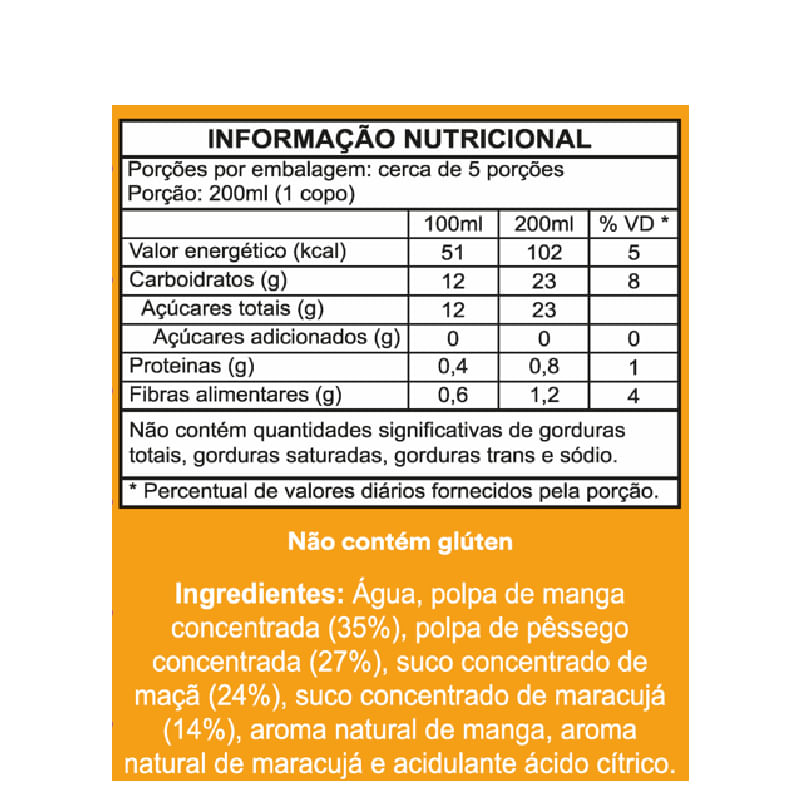 Informações nutricionais