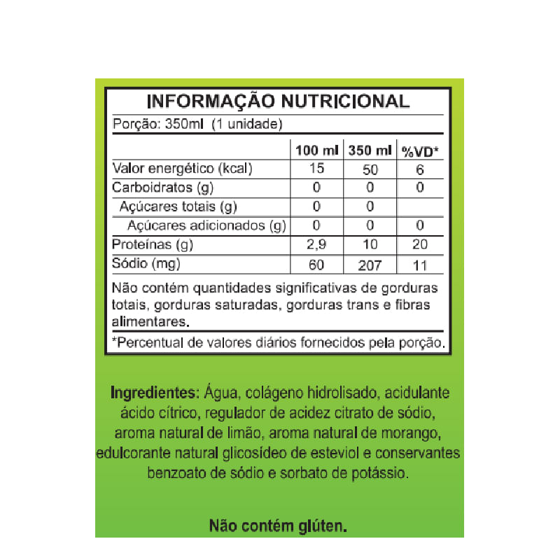 Informações nutricionais