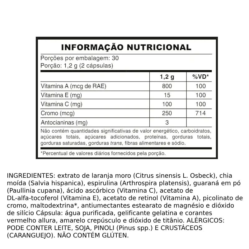 Informações nutricionais