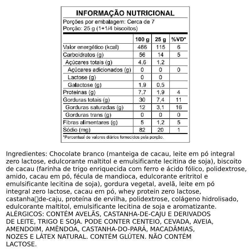 Informações nutricionais