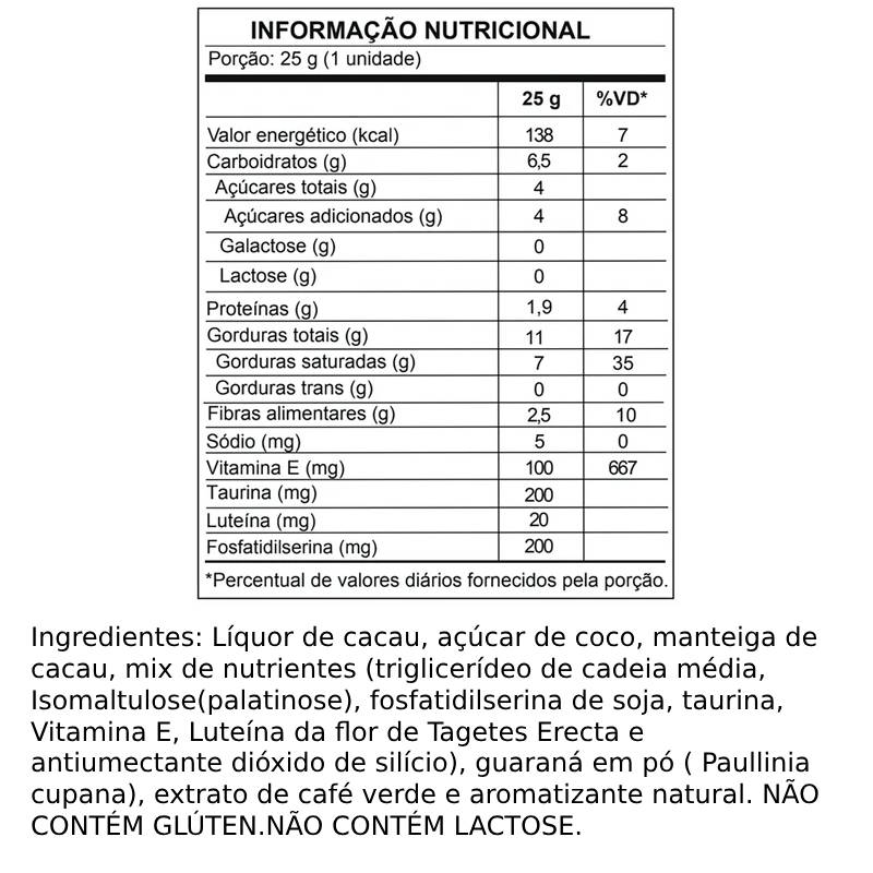 Informações nutricionais