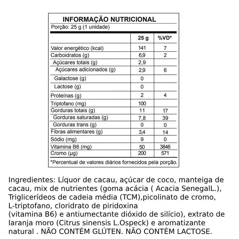 Informações nutricionais