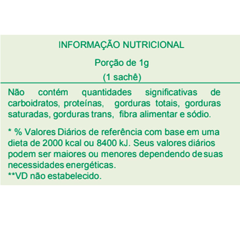 Informações nutricionais