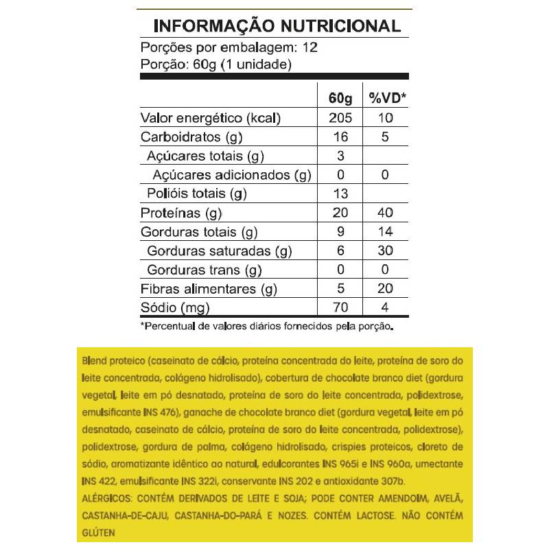 Informações nutricionais