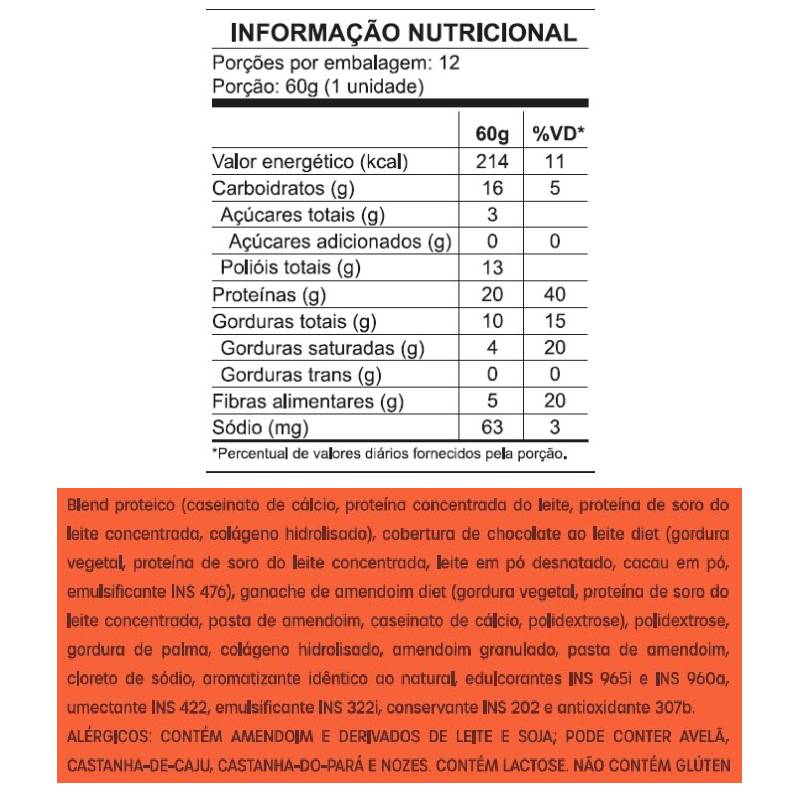 Informações nutricionais