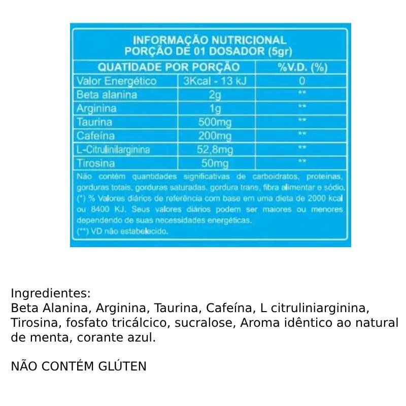 Informações nutricionais