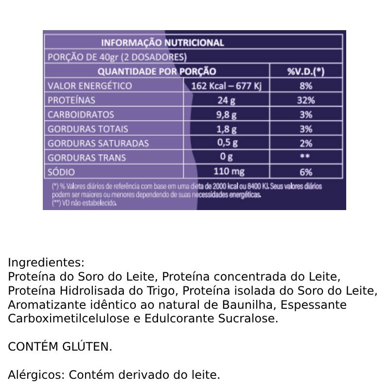 Informações nutricionais