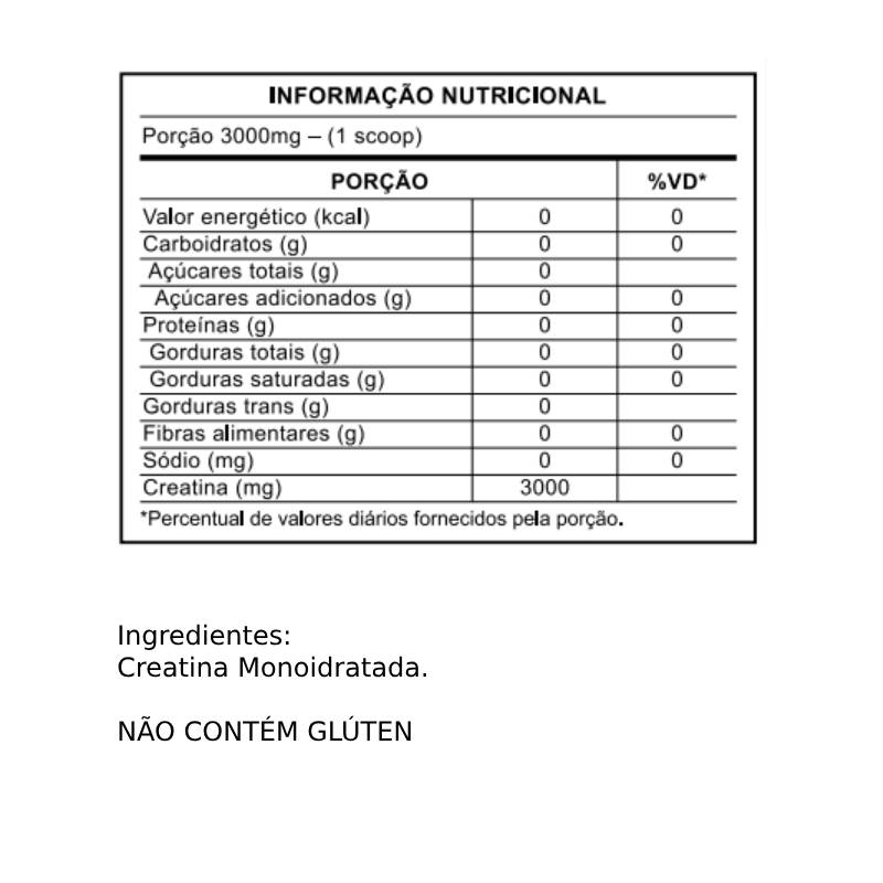 Informações nutricionais