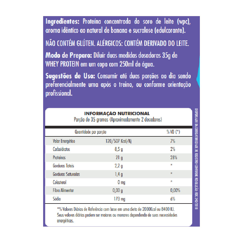 Informações nutricionais