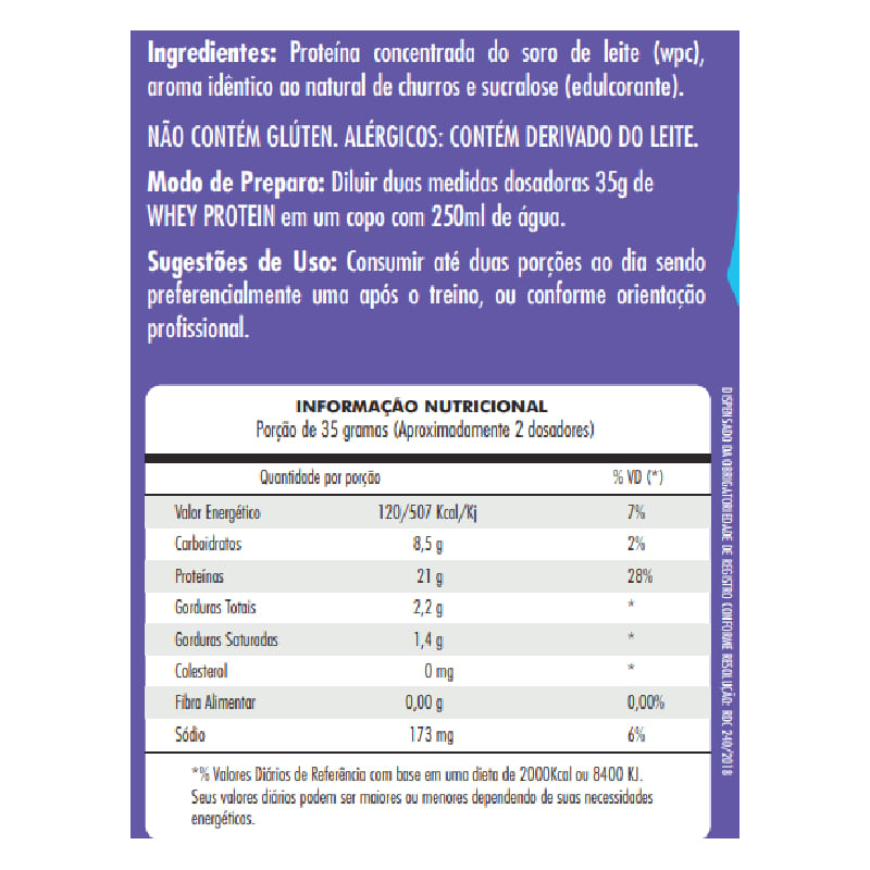 Informações nutricionais