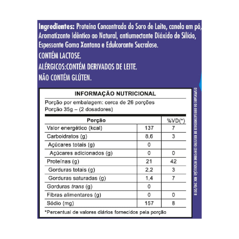 Informações nutricionais