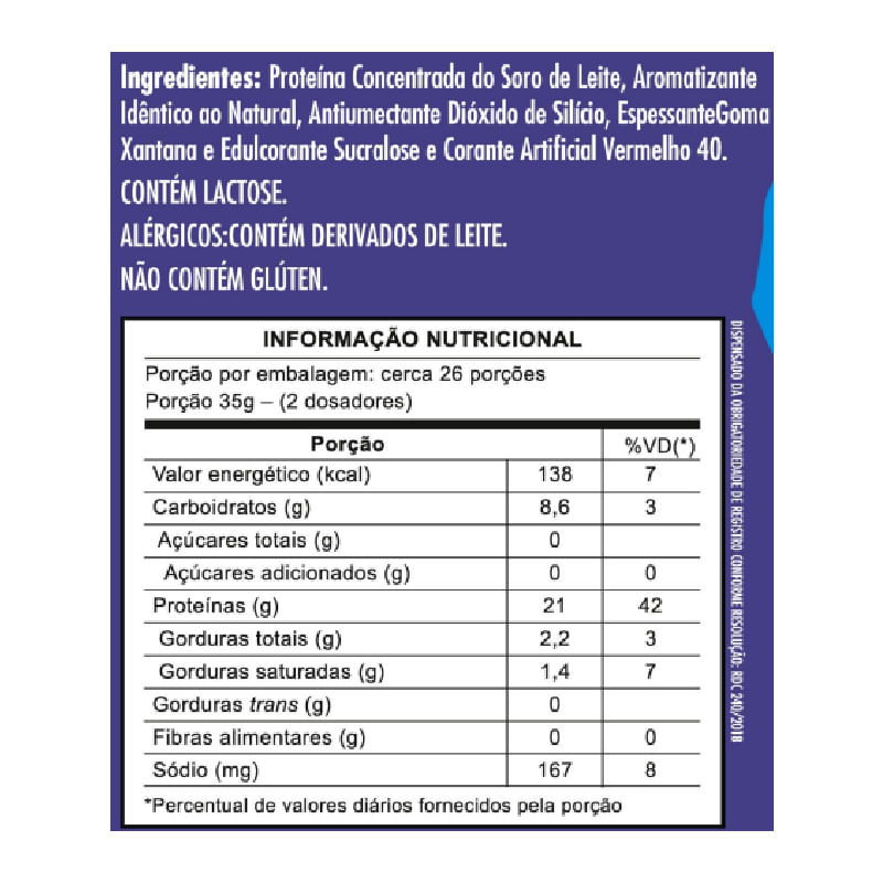 Informações nutricionais