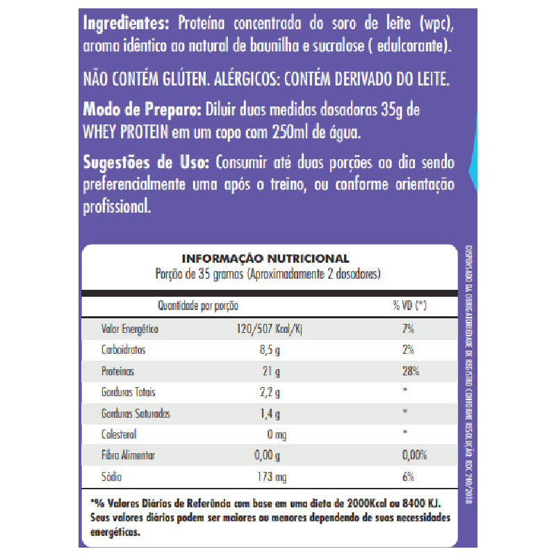 Informações nutricionais